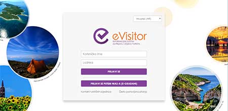 eVisitor-Informacijski sustav za prijavu i odjavu turista