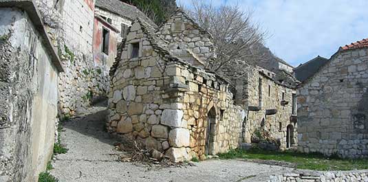 The architecture of the old houses