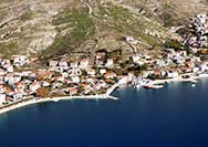 Orij-Dugi Rat panorama port from air